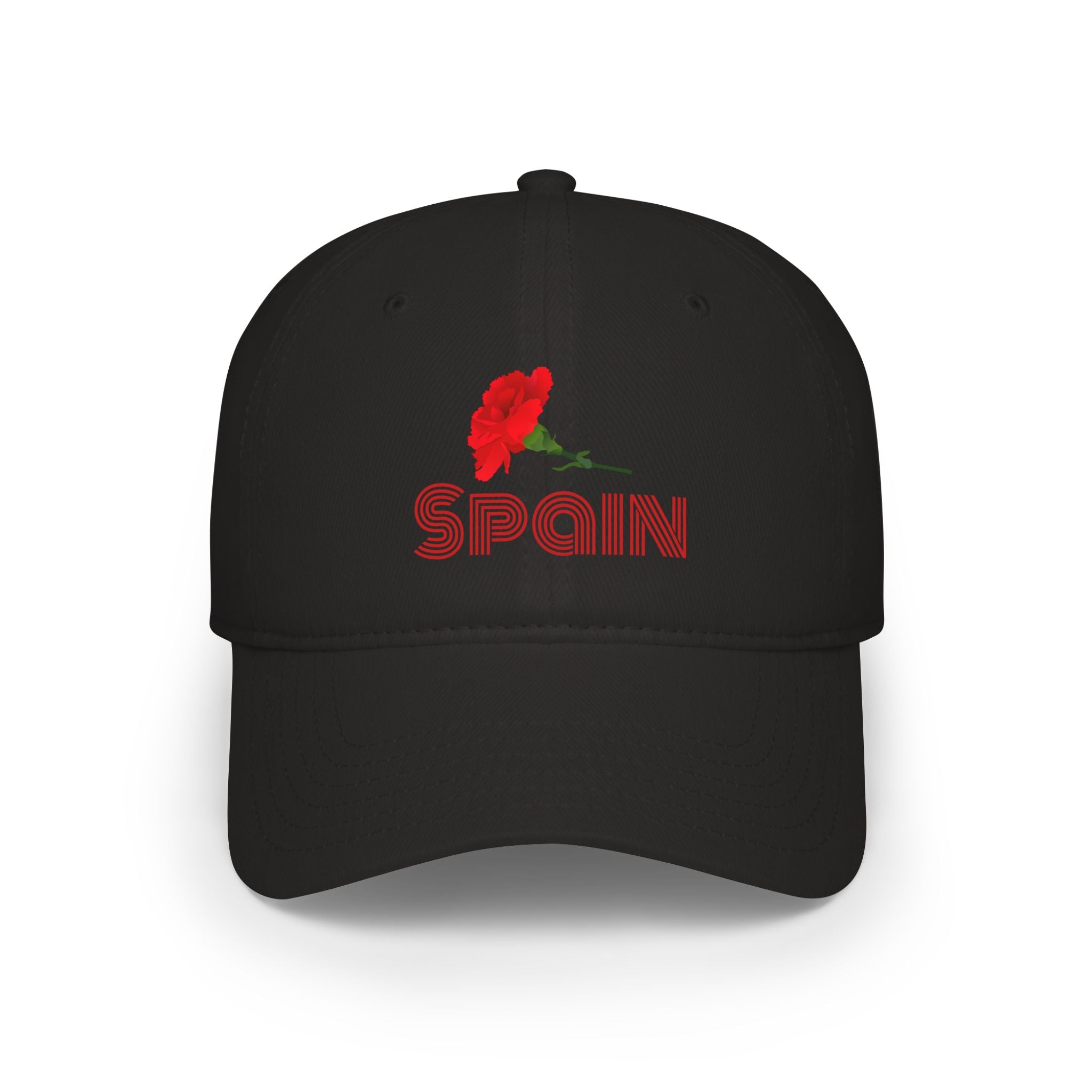 Spain Red Carnation Baseball Cap