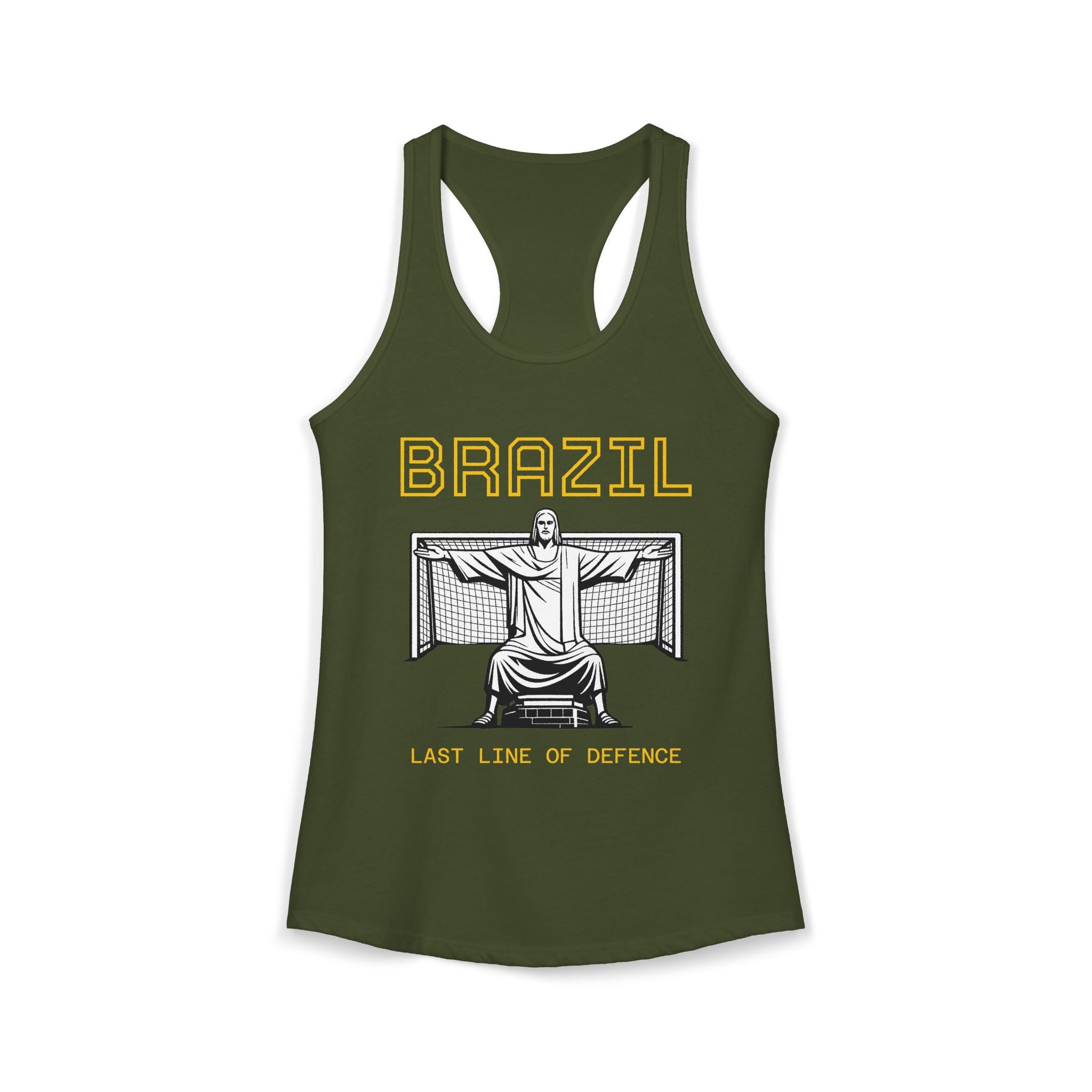 Brazil Christ the Redeemer Women's Racerback Tank