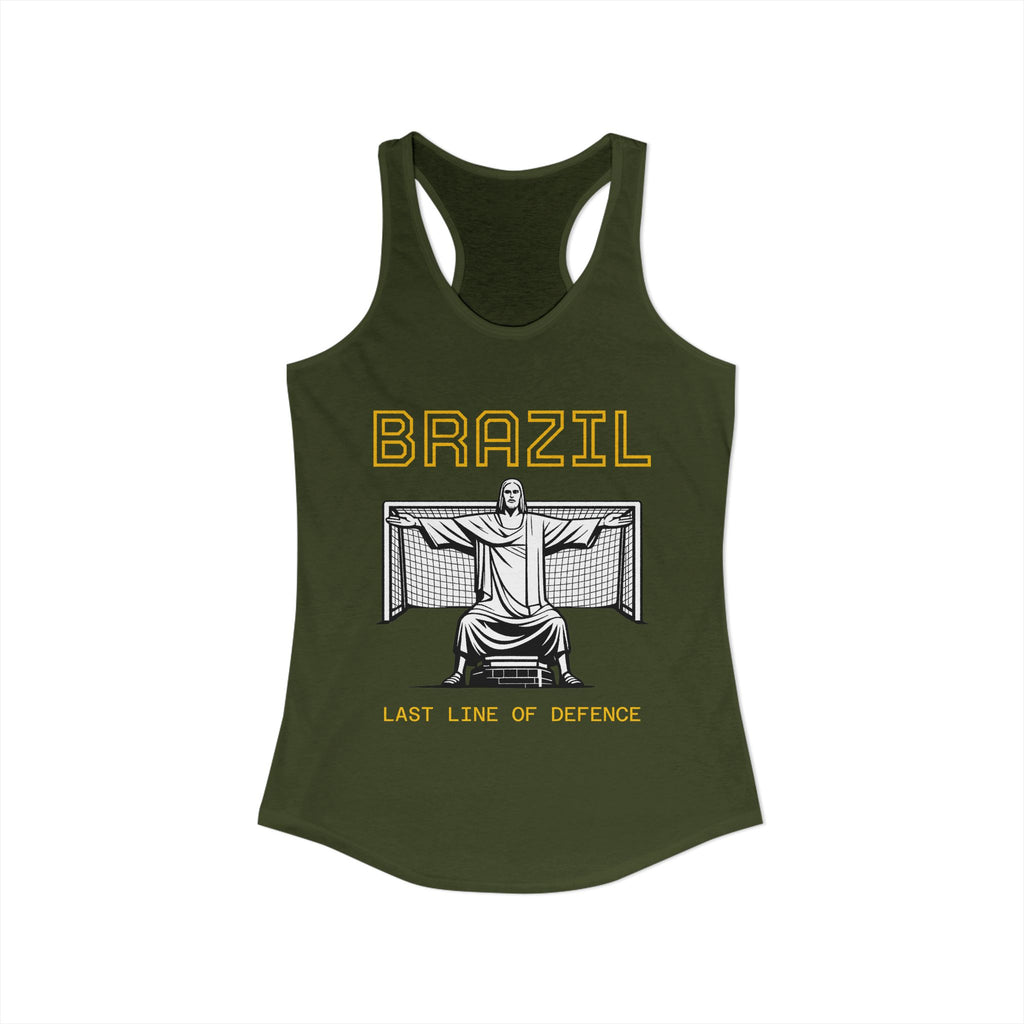 Brazil Christ the Redeemer Women's Racerback Tank
