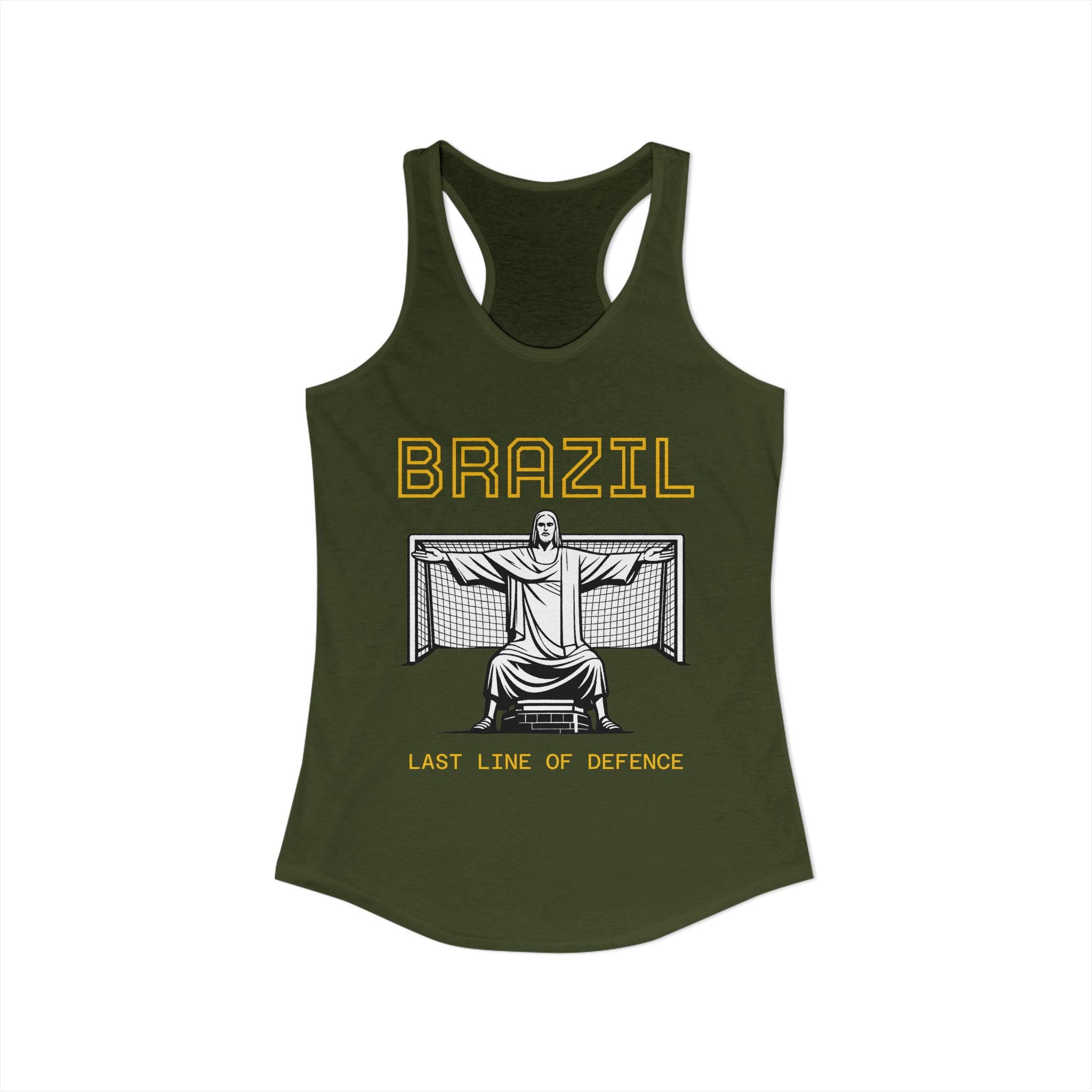 Brazil Christ the Redeemer Women's Racerback Tank