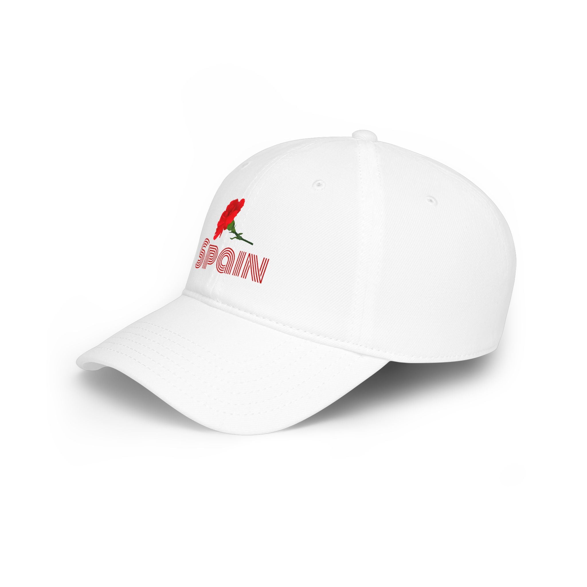 Spain Red Carnation Baseball Cap